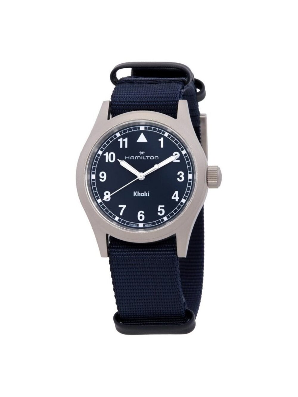 NWT Hamilton Khaki Field Quartz Blue Dial Watch